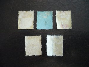 Stamps - Mauritius - Scott# 138,140-142,145 - Used Part Set of 5 Stamps