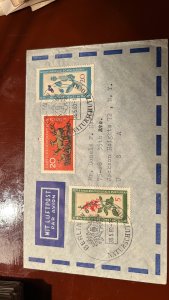 commercial airmail cover (Luftpostbrief)
