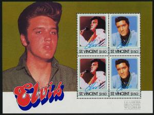 St Vincent 880 MNH Elvis Presley. Music