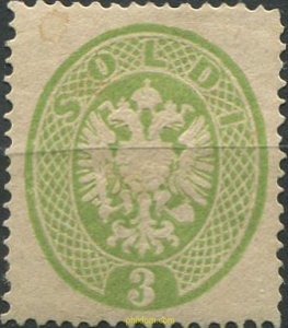 667244 HINGED ITALIA. LOMBARDO VENETO 1863 DOBLE AGUILA