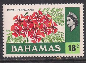 Bahamas 1971 QE2 18cents Flowers SG 371 MNH ( H806 )