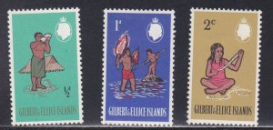 Gilbert & Ellice Islands #  89-91, Islander Industries, Mint Hinged