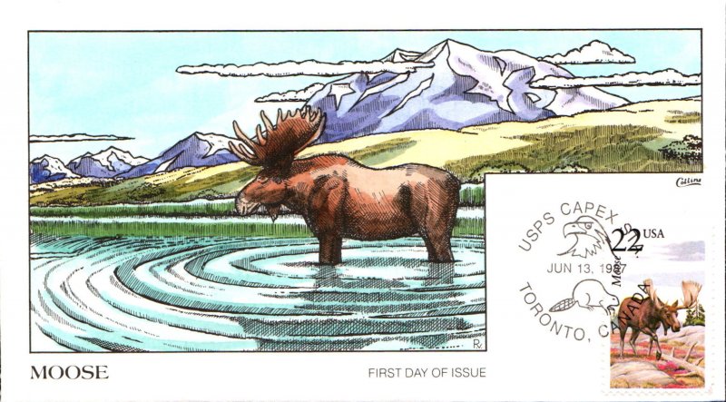 #2298 Moose Collins FDC