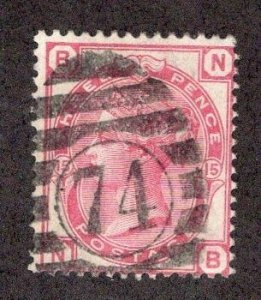 Great Britain #61 Plate #15 F/U ~jm-2362