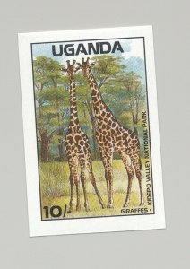 Uganda #637 Giraffes, Animals 1v Imperf Proof