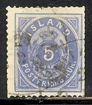 Iceland 9 used SCV $ 825.00 (RS)