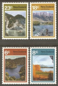 NEW ZEALAND Sc# 507 - 510 MNH FVF Set-4 Lakes Mountains Landscapes