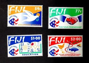 FIJI MNH SET OF 4 STAMPS SCOTT # 680 - 683 PEACE CORPS