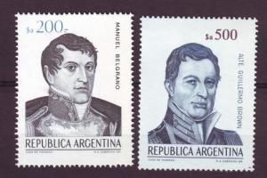 J11358 JL stamps 1983-5 argentina part of set #1462a-2b famous men