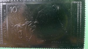 Chad 1971 Gold Foil. Scott# 239A Complete XF Mint NH (NO Scratches)