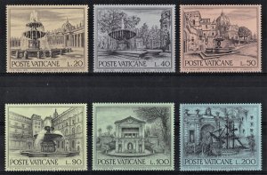 VATICAN 1975 - Protection of Monuments /complete  set MNH