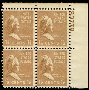 US #805 BETTER DURLAND NUMBER,  VF mint never hinged,  Very Good Number!
