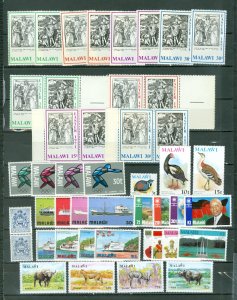 MALAWI NICE LOT of 86 incl 17 SETS...MNH...CV $93.00