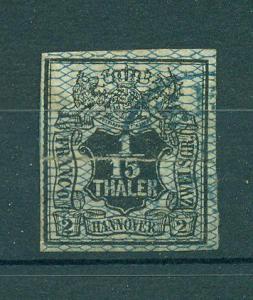 Germany-State Hanover sc# 5 (2) used cat value $75.00