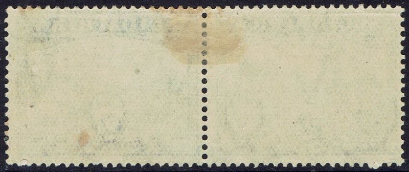 SOUTH AFRICA 1930 UNION BUILDINGS 2D BLUE AND VIOLET PAIR ROTO PRINTING