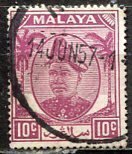 Malaya Selangor; 1949: Sc. # 86; Used Single Stamp
