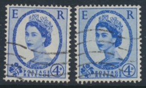 GB   SG 576 - 576a  SC# 359 *  - Used  Ultramarine & deep shade see detail / ...