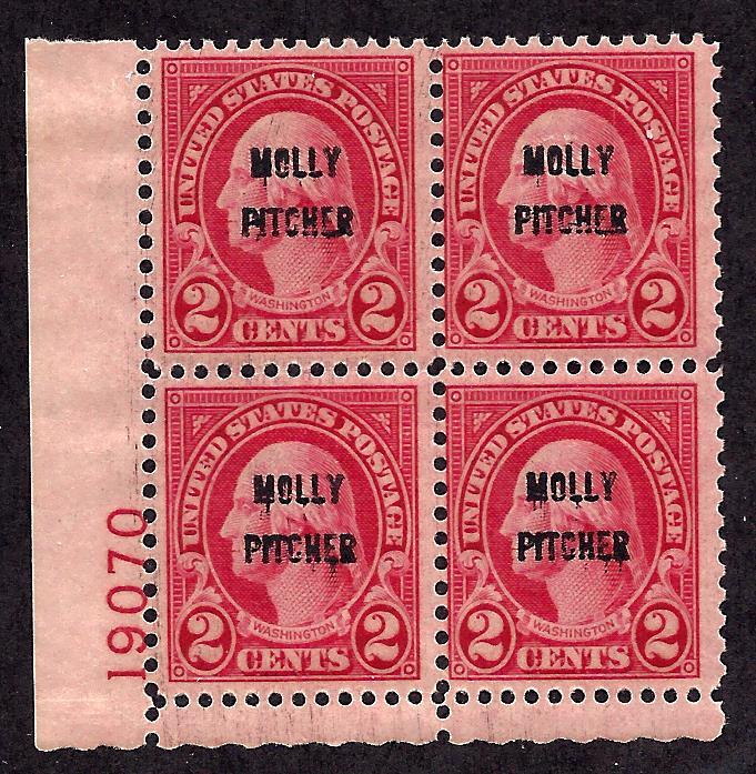 646 Mint,OG,LH... Plate Block of 4... SCV $37.50