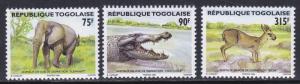 Togo # 1729-1731, Endangered Animals, NH, 1/2 Cat