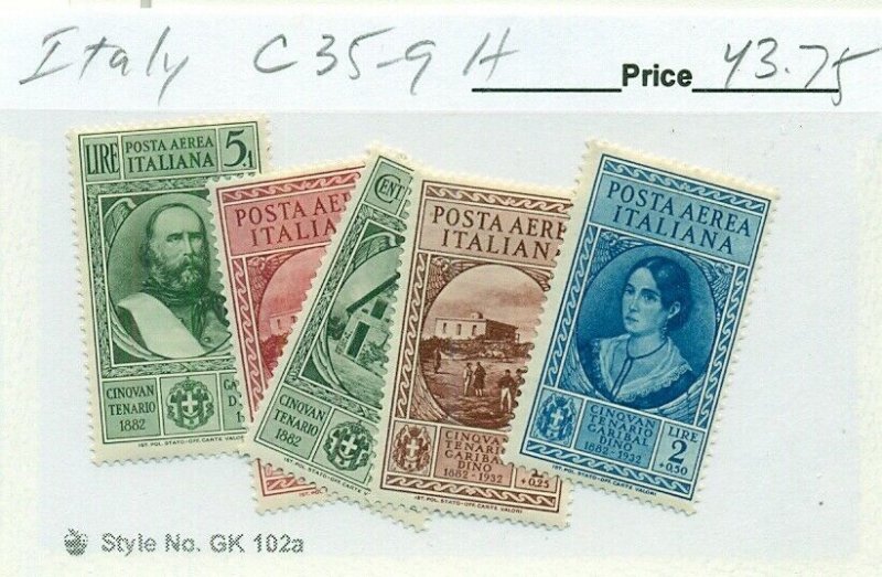 ITALY #C35-9, Mint Hinged, Scott $43.75 