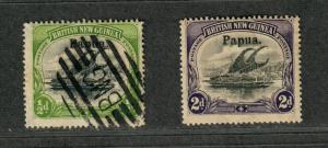 Papua New Guinea Sc#11, 13 M+U/H/F-VF, Cv. $41