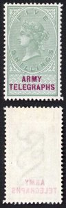 South Africa SGAT10 5/- Green and Mauve Army Telegraphs M/M Very Fresh Cat 90