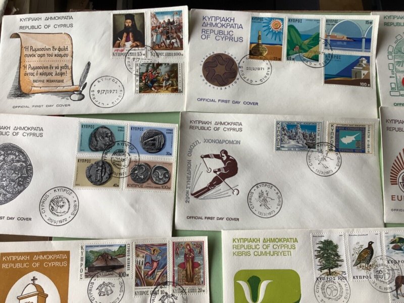 Cyprus first day covers 16 items Ref A1912