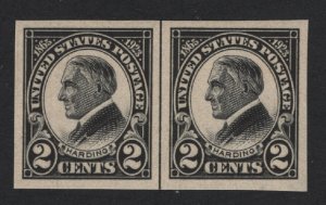 United States MINT Scott Number 611 GUIDELINE PAIR  MNH  VF-XF   - BARNEYS