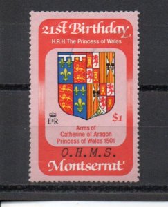 Montserrat O63 used