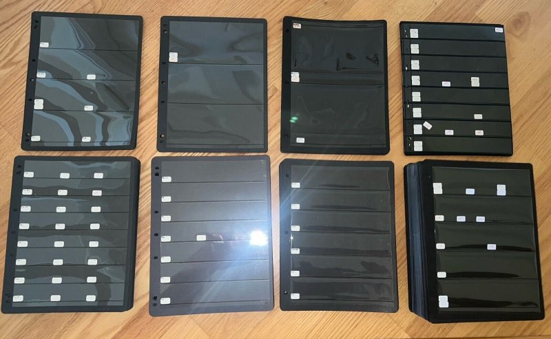Stamp Stock Sheets Hanger Vis-O-Grip Lot of 271 + 14 VARIO Sheets USED 