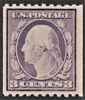 US 489 MNH VF 3 Cent Washington Coil -Violet Type I