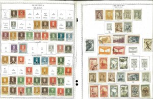 Argentina 1877-1960 Mostly Used (few mint) Hinged on Minkus Global Pages