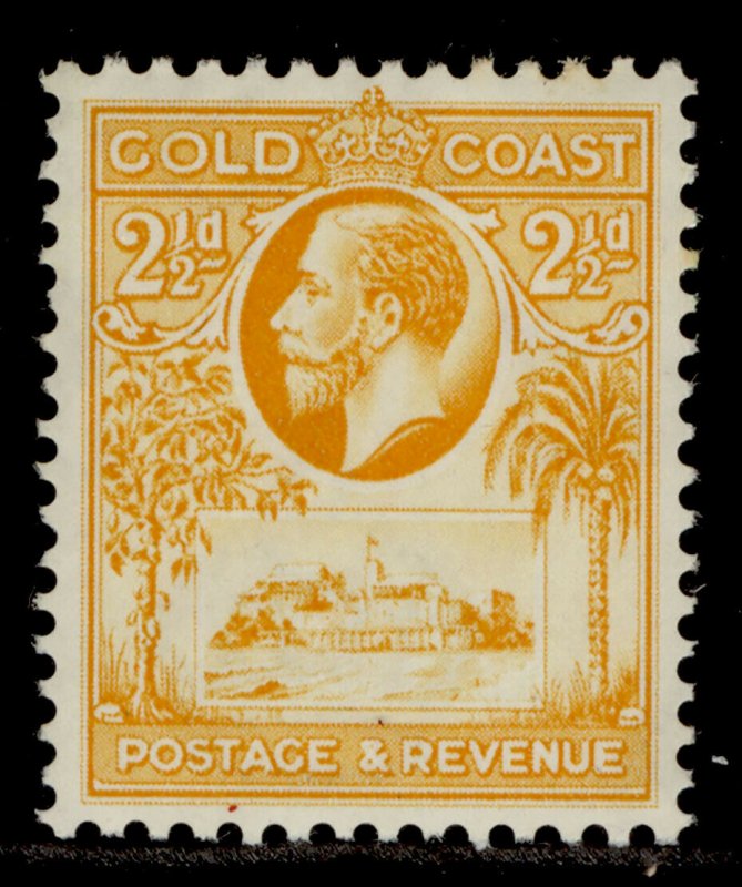 GOLD COAST GV SG107, 2½d orange-yellow, M MINT. 
