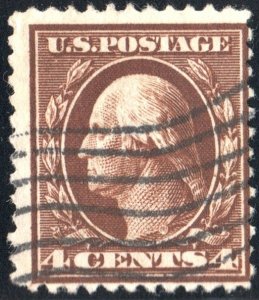 SC#377 4¢ Washington Single (1911) Used