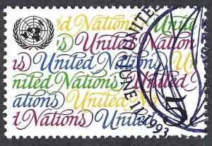 United Nations #626 5¢ Definitive (1993). Used.