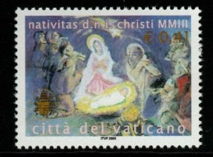 VATICAN CITY SG1401 2003 CHRISTMAS MNH