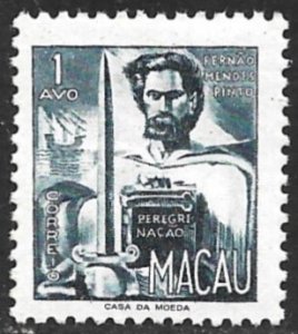 MACAO MACAU 1951 1a Fernao Mendes Pinto Issue Sc 353 MNH