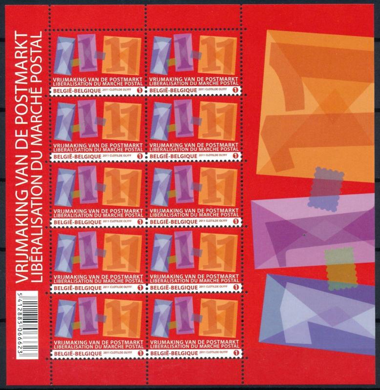 [77045] Belgium Belgien 2011 Liberation Postmarkert Miniature Sheet MNH