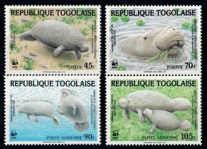 [66823] Togo 1984 Marine life manatees WWF  MNH