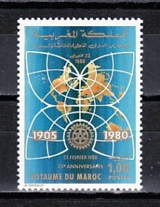 Morocco, Scott cat. 455. Rotary International, 75th Anniversary issue.