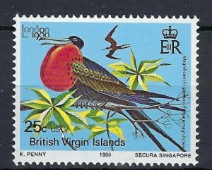 British Virgin is  385 MNH 1980 Bird (an8067)