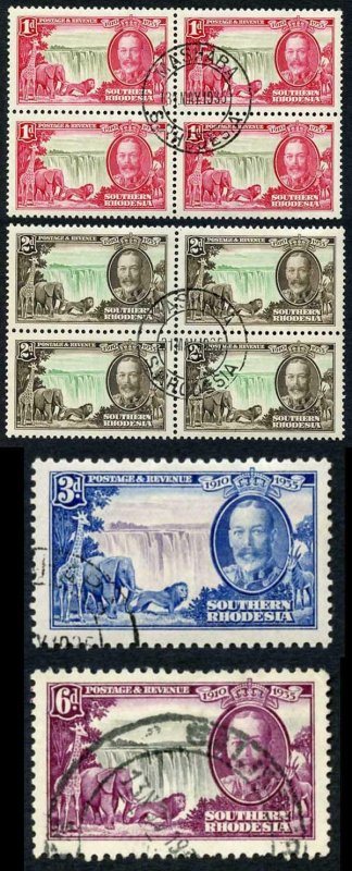 Southern Rhodesia SG31/34 1935 Silver Jubilee Set cat 82 pounds