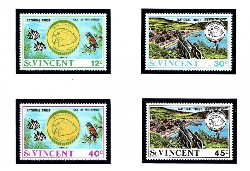 St Vincent 316-19  MNH 1971 National Trust     (KA)