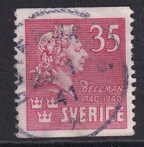 Sweden #311  used 1940 Carl Bellman perf. 12 1/2 vert. 35o