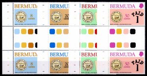 Bermuda 1980 Sc#389/392 STAMPS ON STAMPS/ROWLAND HILL Traffic Lights MNH