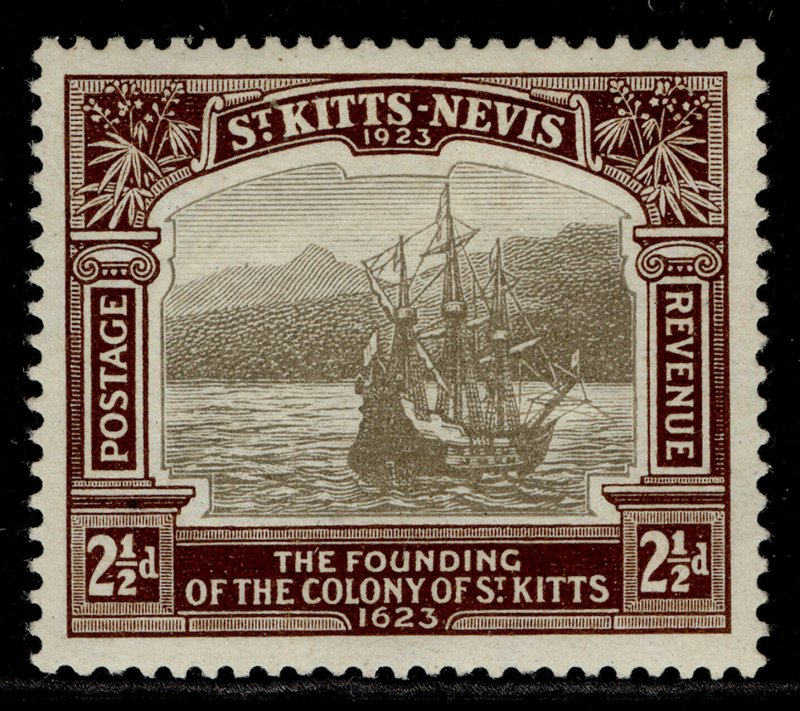 ST KITTS-NEVIS GV SG52, 2½d black & brown, M MINT.