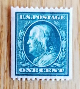 Scott # 385 1910 Franklin Coil MNH(HP03)