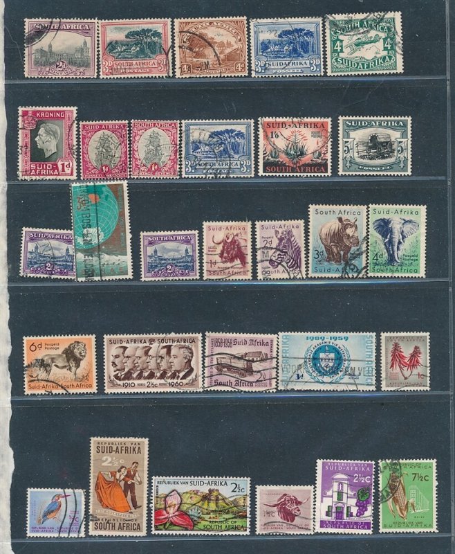 D442225 South Africa Nice selection of VFU Used stamps