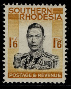 SOUTHERN RHODESIA GVI SG49, 1s 6d black & orange-yellow, M MINT. Cat £18.