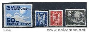 Germany/DDR 1949 Mi 242-5 Sc 48-0 B14 MH Complete year (3)